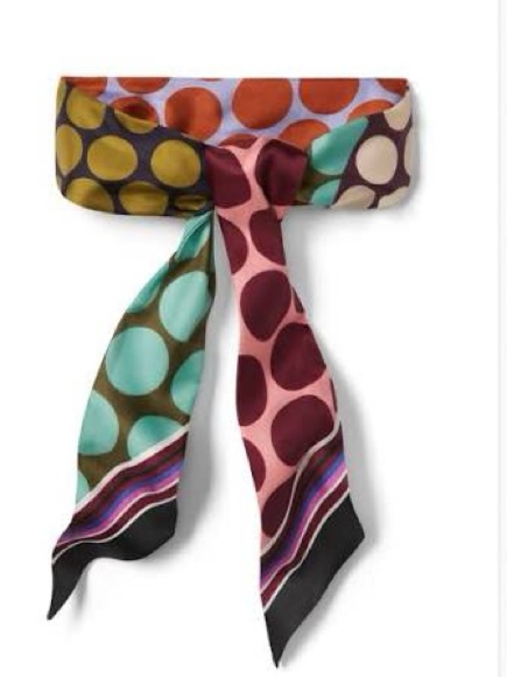 Cabi spotty scarf Polka Dot Silk